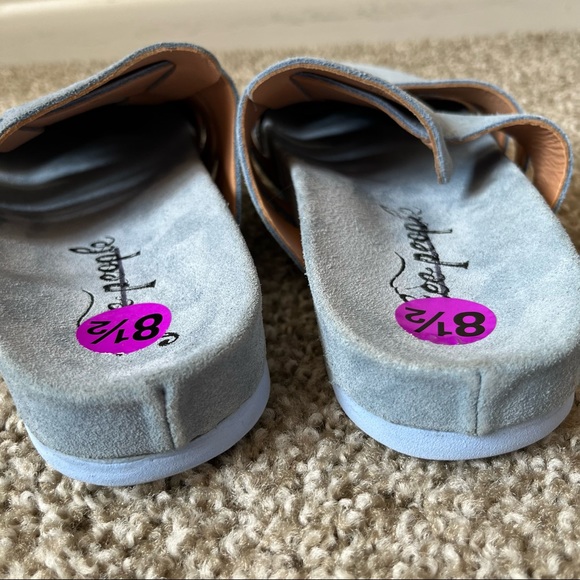 NEW Free People Sunday Season Mule Blue 8.5 - Picture 8 of 11